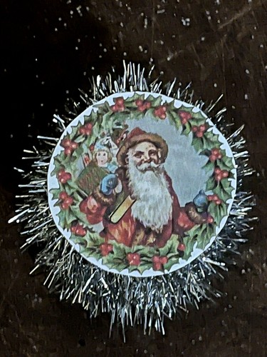 Vintage Inspired CHRISTMAS Silver Tinsel Garland 12 Feet Feather Trees Craft NEW - Picture 3 of 4