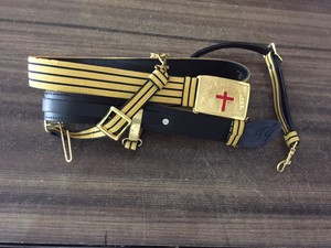 knights templar belt buckle