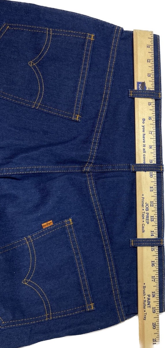 VINTAGE Levi's 547 Jeans 40x34 Blue Dark Wash Denim 80s 87' Orange