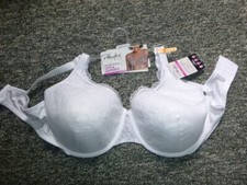 Playtex Love My Curves 44DD Light Lined Underwire Full Coverage Bra White 4513