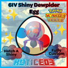 Dewpider ✨ SHINY 6IV EGG ✨ Pokemon Scarlet & Violet ✨ INDIGO DISK DLC ✨