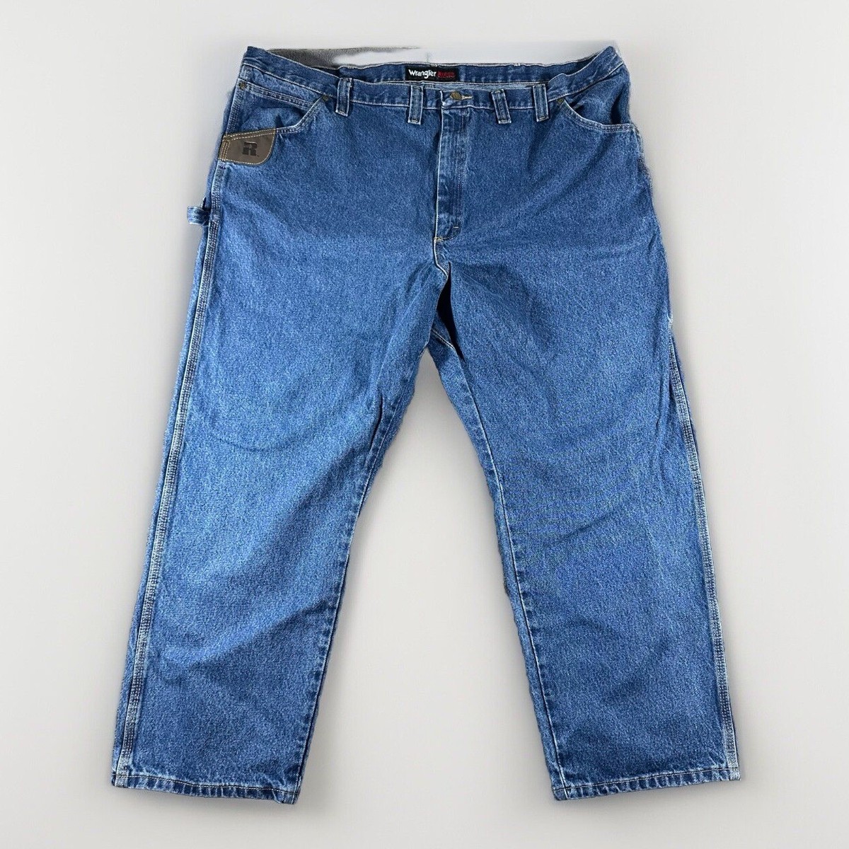 Wrangler Riggs Carpenter Jeans Mens 48x30 Blue Loop Workwear