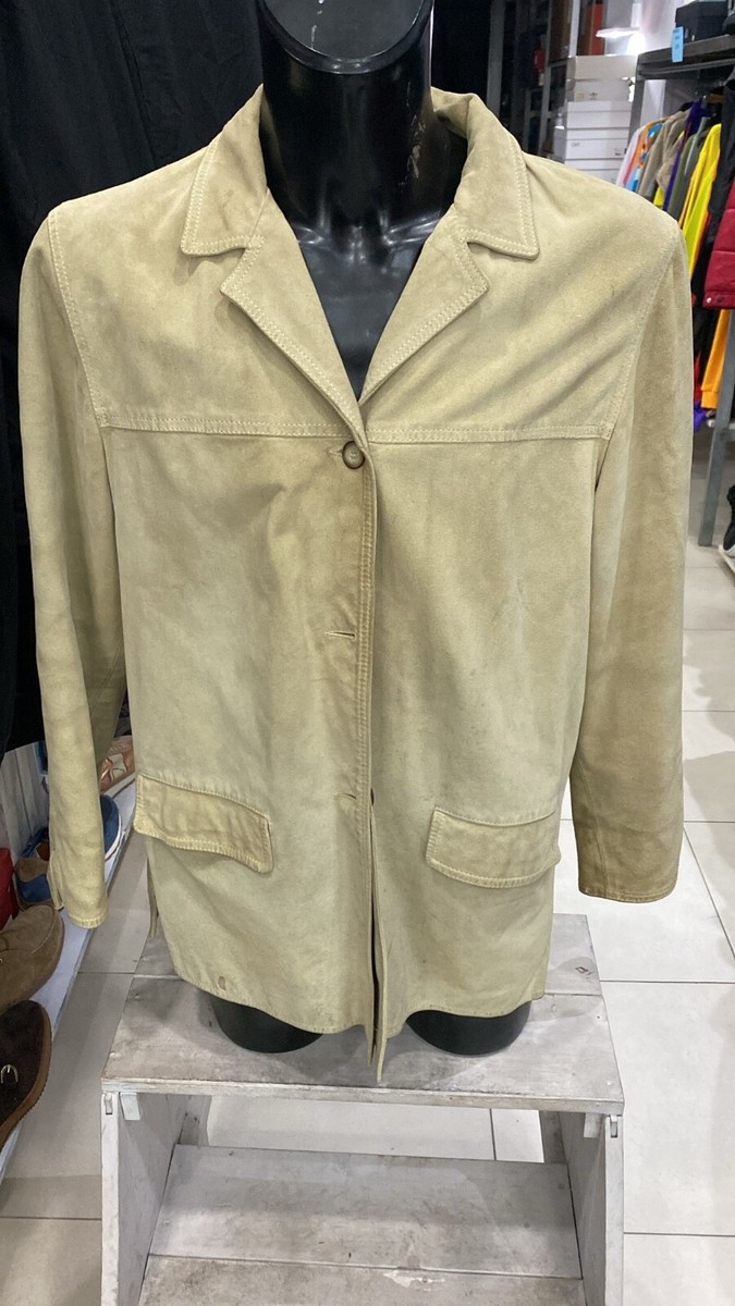 Antique Leather Jacket In Genuine Leather Used Men's Size 48 Antique Leather Jacket In Genuine Leather Used Men's Size 48