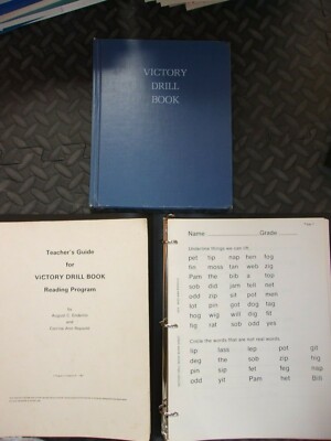 victory drill book textbook teacher s guide worksheet set enderlin phonetic read ebay