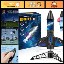 Electric Rocket Launcher for Kids - 200ft Flight, Safe Parachute, Outdoor Toys,
