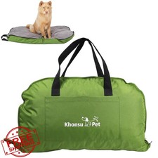 Portable Foldable Dog Bed L Sage Green Waterproof Travel