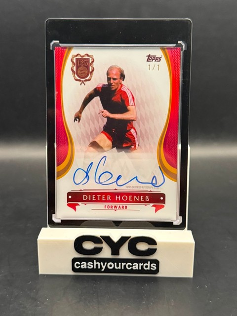 Dieter Hoeneß Auto 1/1 2024-25 Topps FC Bayern München 125 Years Anniversary