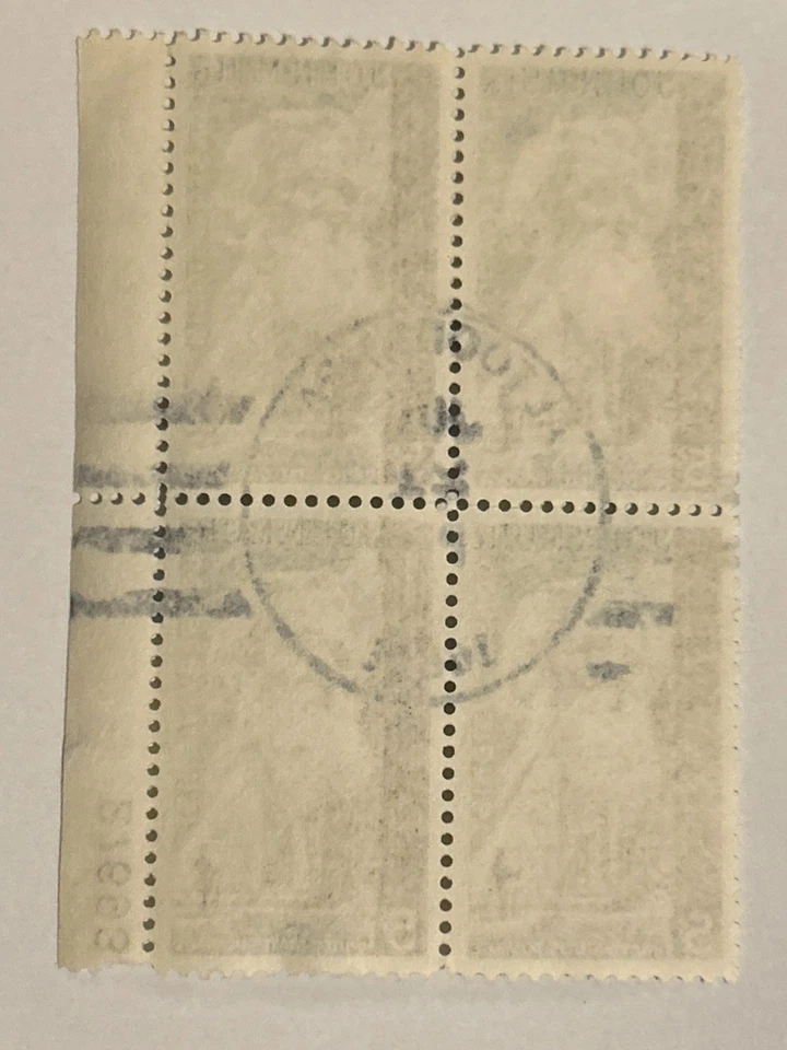 1964 John Muir Block of 4 5c Postage Stamps, Sc# 1245 Posted Altoona, PA - Image 2 of 2