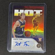 2023 Panini NBA Hoops Hot Signatures Rookies Hunter Tyson #HSR-HT Rookie Auto RC