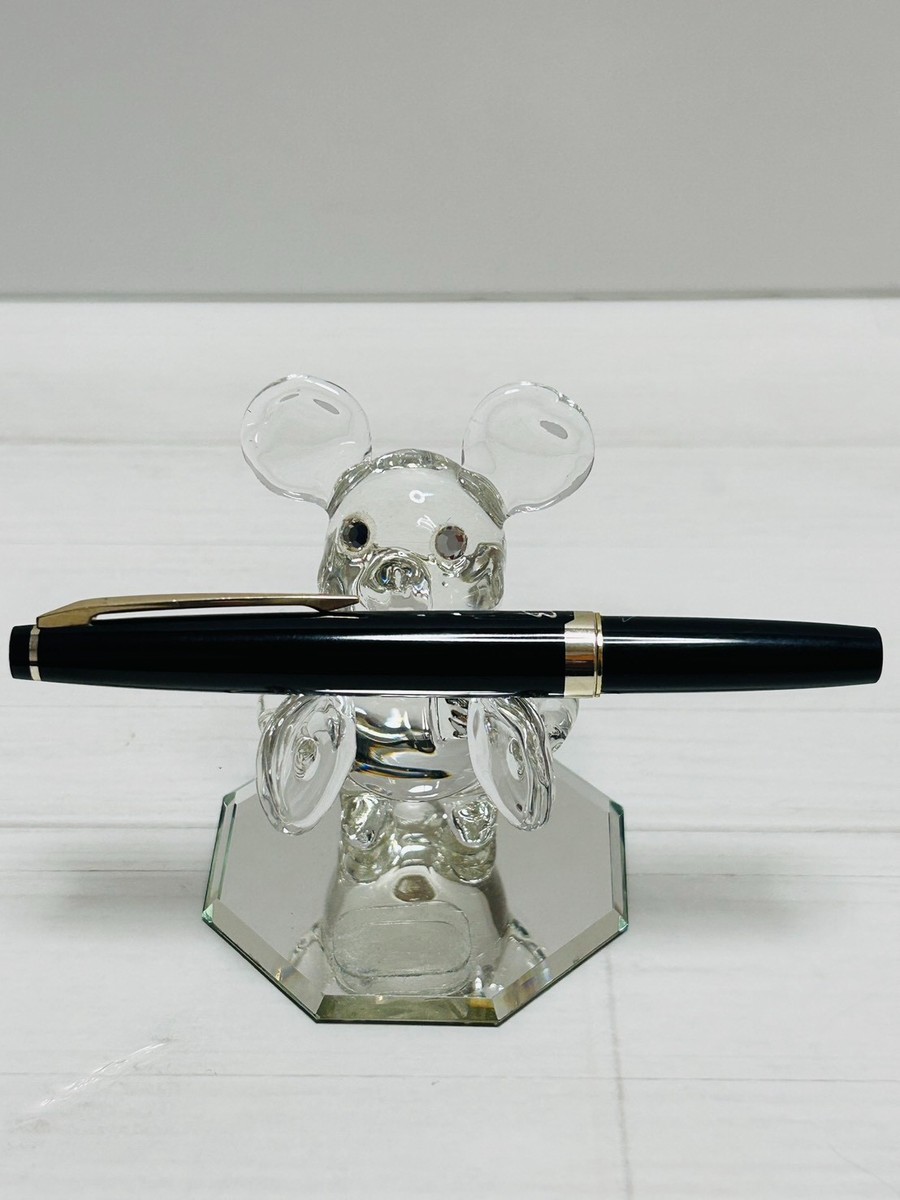 Pilot Elite Short Black Fountain Pen 18K-750 EF Nib Vintage Rare