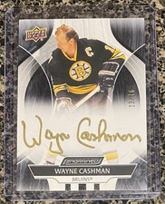 2025 Engrained Icons Hockey Wayne Cashman Black Auto /15  Boston Bruins NHL