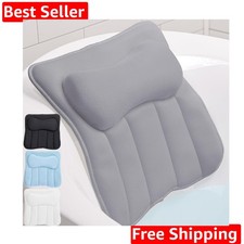 Bath Pillow for Tub with Powerful Suction Cups, Headrest Pillows for Neck and...