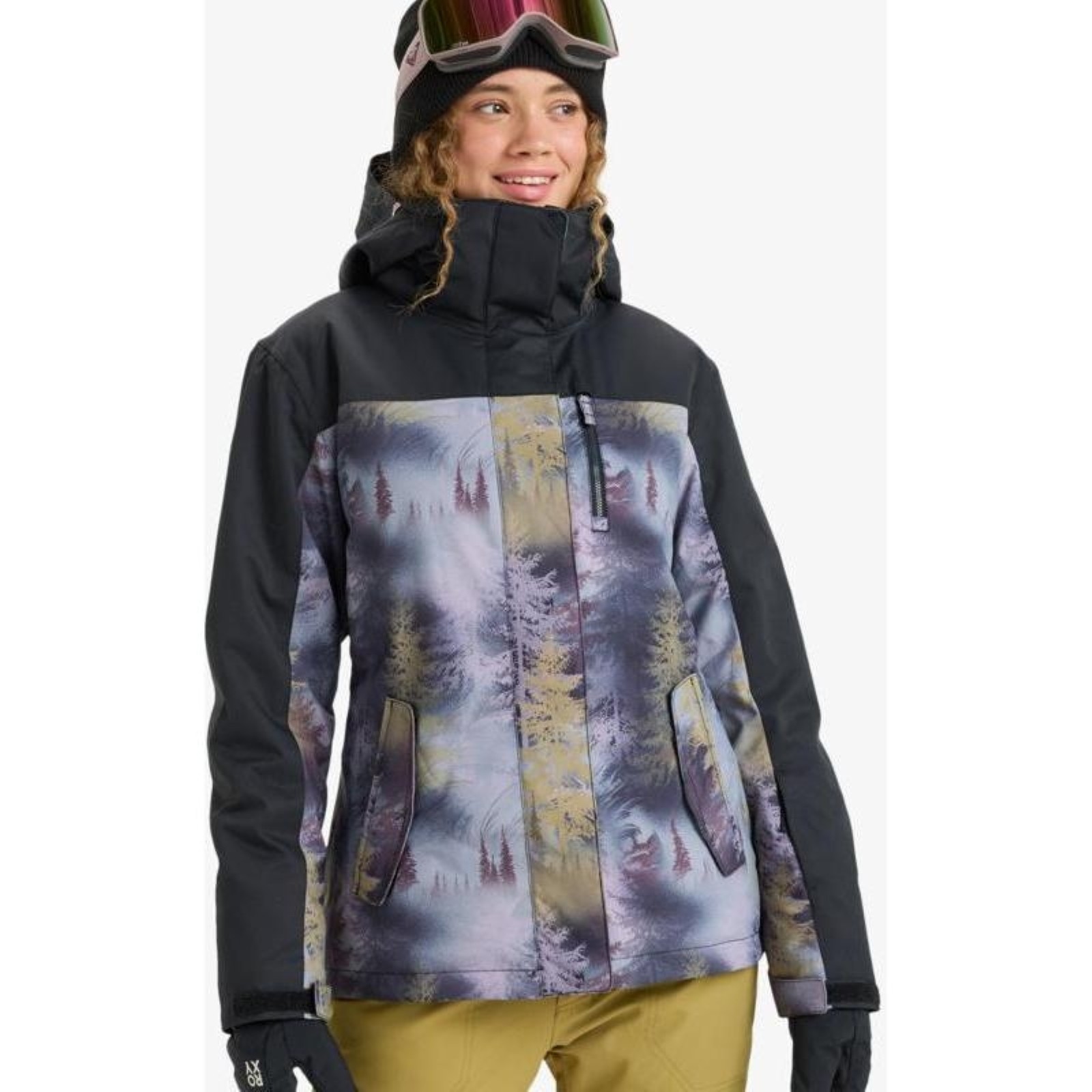 Chaqueta de esquí impermeable Roxy Jetty Block para mujer