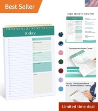 To Do List Notepad - To Do List Notebook for Work with 52 Sheets, 9.8" x 6.5"...