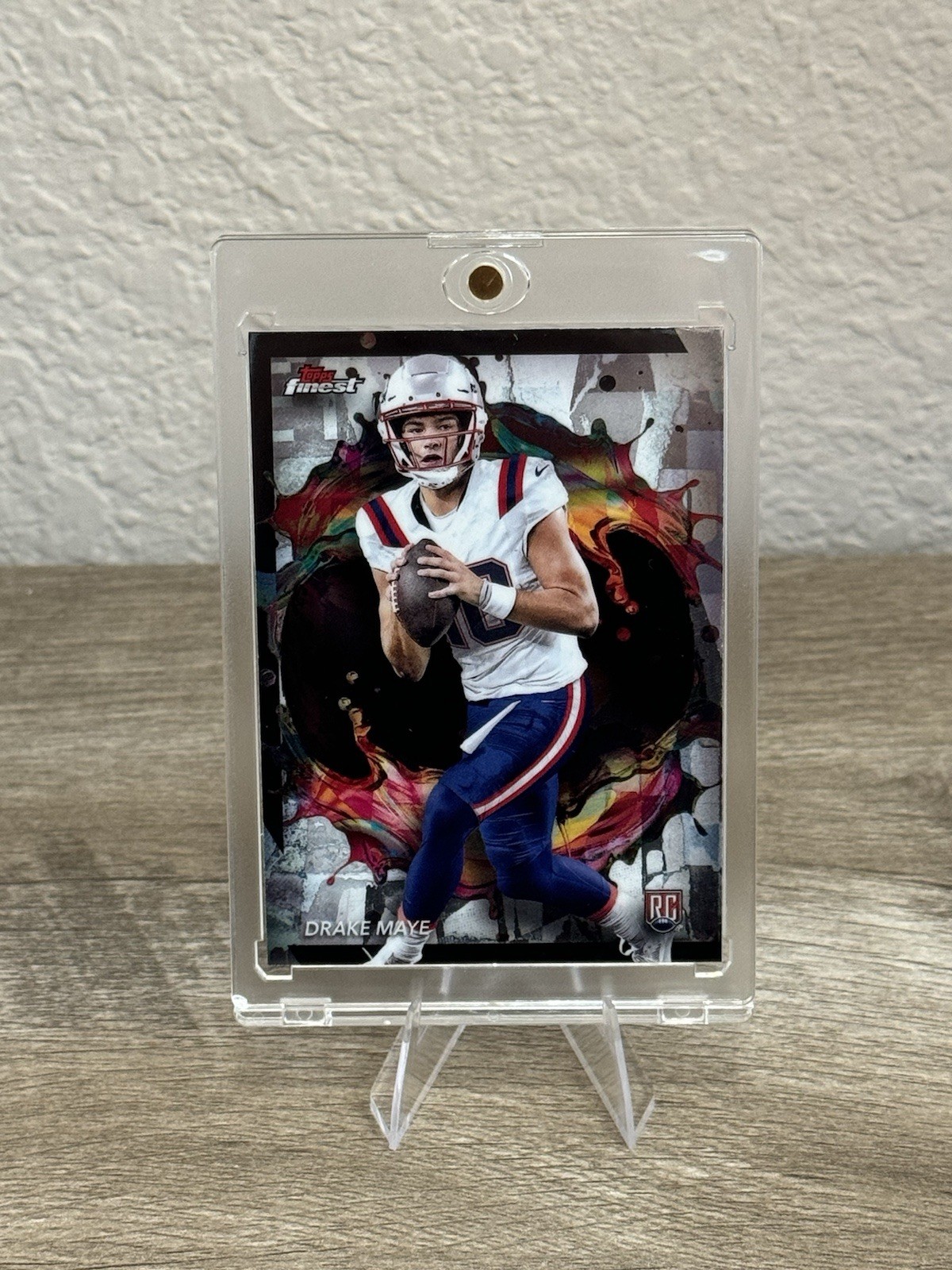 2024 Topps Finest Drake Maye RC Rookie Refractor RARE VARIATION #248 Patriots SP