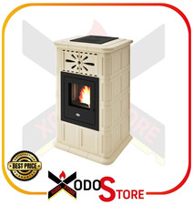 Poêle à Granulés Au Faïence Eva Calor Modèle Maria - 13,8 Kw - Mail pour