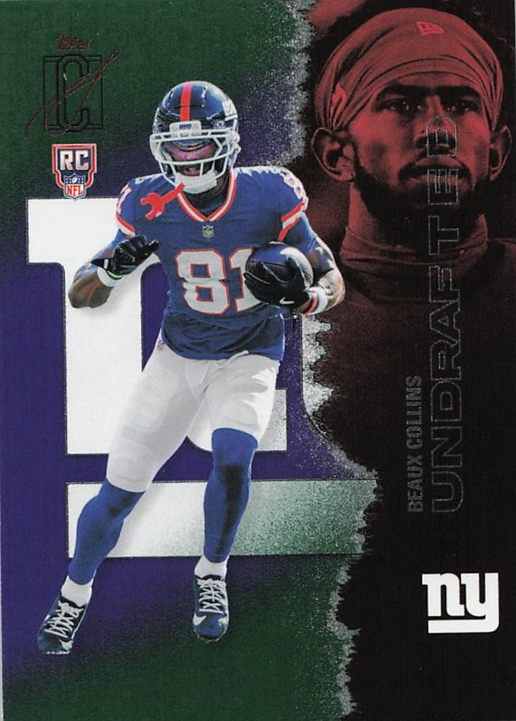 2025 Topps Signature Class #245 Beaux Collins Green & Purple