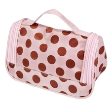 Travel Makeup Bag Portable Cosmetic Organizer with Cosmetic Mirror Waterproof To
