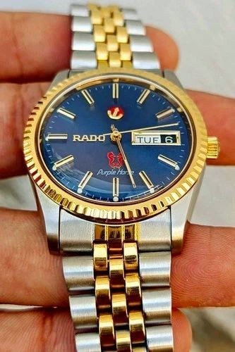 Dial Blue Two Purple Men's Rado Automatic Horse Watch Tone - vintagewatches.pk