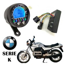 Contachilometri contagiri specifico per BMW K75 K100 K1100 nero barre grafiche