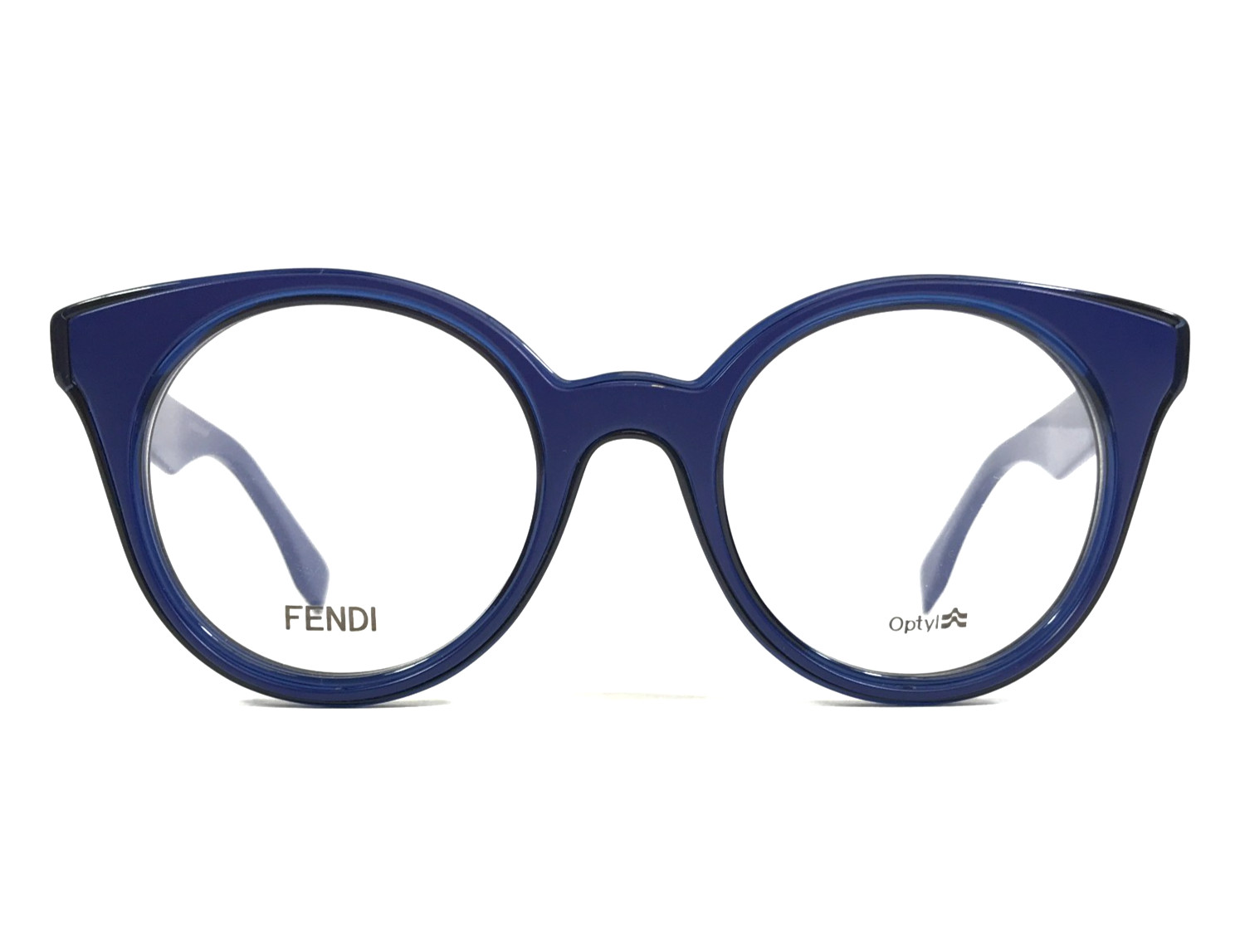 Fendi Eyeglasses Frames FF0198 L04 Polished Blue Cat Eye Full Rim 47-21-145 19790₽