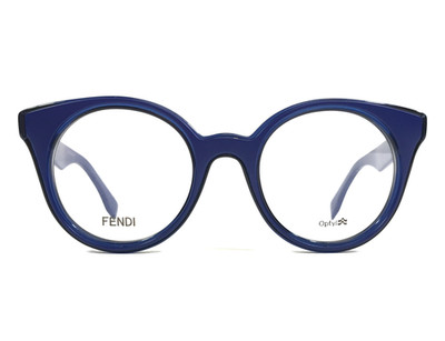 Fendi Eyeglasses Frames FF0198 L04 Polished Blue Cat Eye  display picture 3