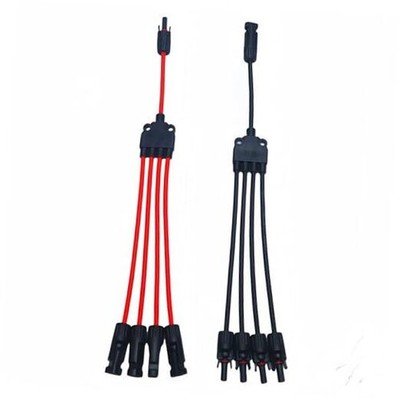 1 Pair Solar Y connectors 1 to 4-Turn Waterproof 1Pairs M/FFFF and F/MMMM