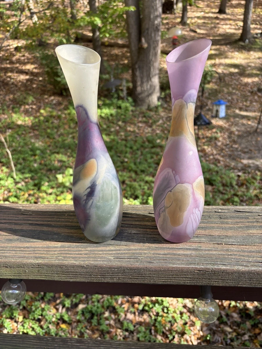 ● Reuven Glass ルーベングラス カナダ ヴィンテージ ガラス花瓶 Vintage Rueven Glass Wine Glass/ビンテージ ルーベンガラス ワイン
