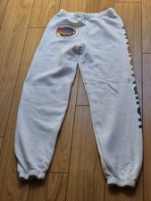 Aviator Nation White Cotton Athleisure Youth Unisex Beach Sweatpants 12
