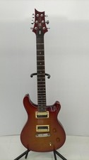 Chitarra elettrica PRS SE Custom Cherry Sunburst Flame con borsa gig usata dal Giappone
