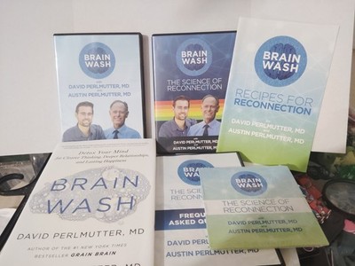 Brain Wash Master Package David Perlmutter MD PBS Kit Self Help New Year New You