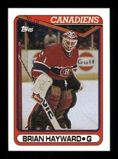  Brian Hayward 1 Canadiens Hockey Topps 23 Sports Trading Card 