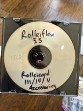 Rolleiflex And Rolleicord PDF Manuals on CD-ROM   
