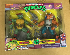 Playmates TMNT Raphael vs Triceraton 2-Pack Action Figures Turtles Damaged Box