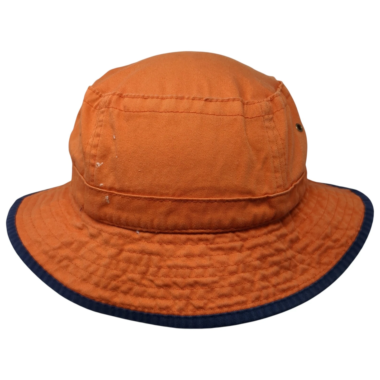 Fahrenheit Bucket Hat Orange Medium Solid Outdoor Vent Holes Blank
