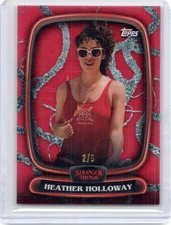 2025 Topps Stranger Things High Tek Heather Holloway Red Diffractor /5 #35