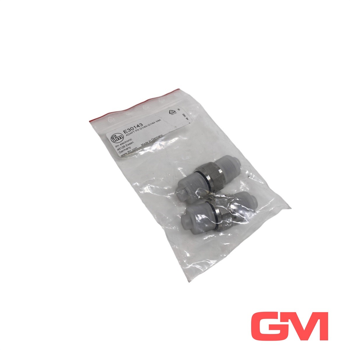 Pack 2x ifm Screw-In Adapter E30143 ADAPT PX G1/4A-G1/4A V4A