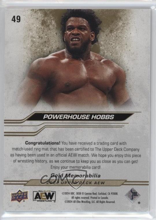 2024 Upper Deck AEW All Elite Wrestling Gold Memorabilia Powerhouse