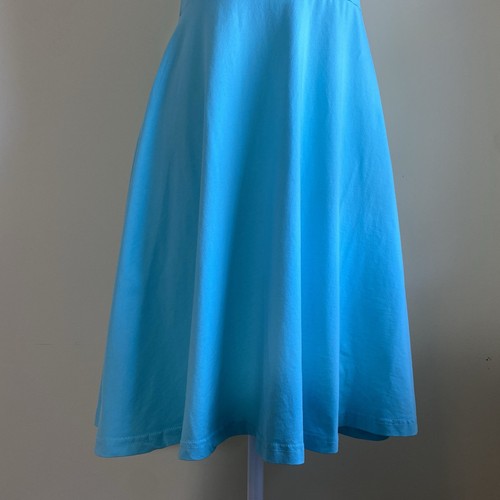 Women’s Dress Size M Robins Egg Blue Halter A-Line Flare Spring Summer Cotton - Bild 3 von 20