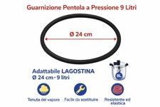 Guarnizione Coperchio 24 cm Pentola a Pressione 9 Litri Lagostina Ricambio Gomma