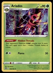 Ariados 004/195 Silver Tempest Holo Rare