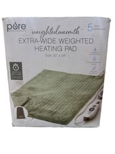 Pure Enrichment Weighted Warmth, Extra-Wide Weighted Heating Pad Mint Open Box