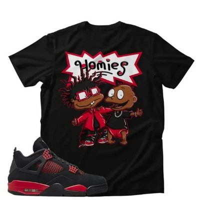 Homies Rugrats Unisex Shirt Match  Retro Red Thunder