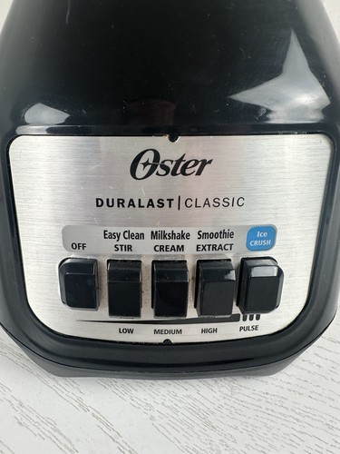 Oster Duralast Classic Blender Glass Pitcher Black And Stainless Base 4 Speed - Picture 2 of 8