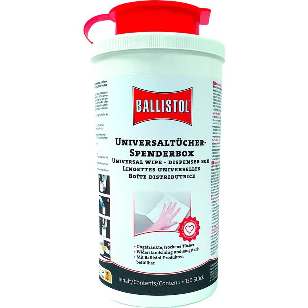 Chiffons secs Ballistol 25097 distributeur lingettes de nettoyage industriel