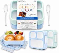 Bento Boxes for Kids, Lunch Box Snack Containers for Boys Girls Toddler Dayca...