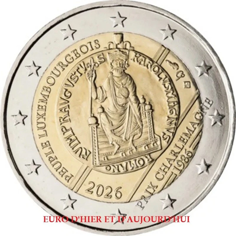 1 Euro Luxembourg 2024 – Pièce Neuve UNC – Grand Duc Henri Ier