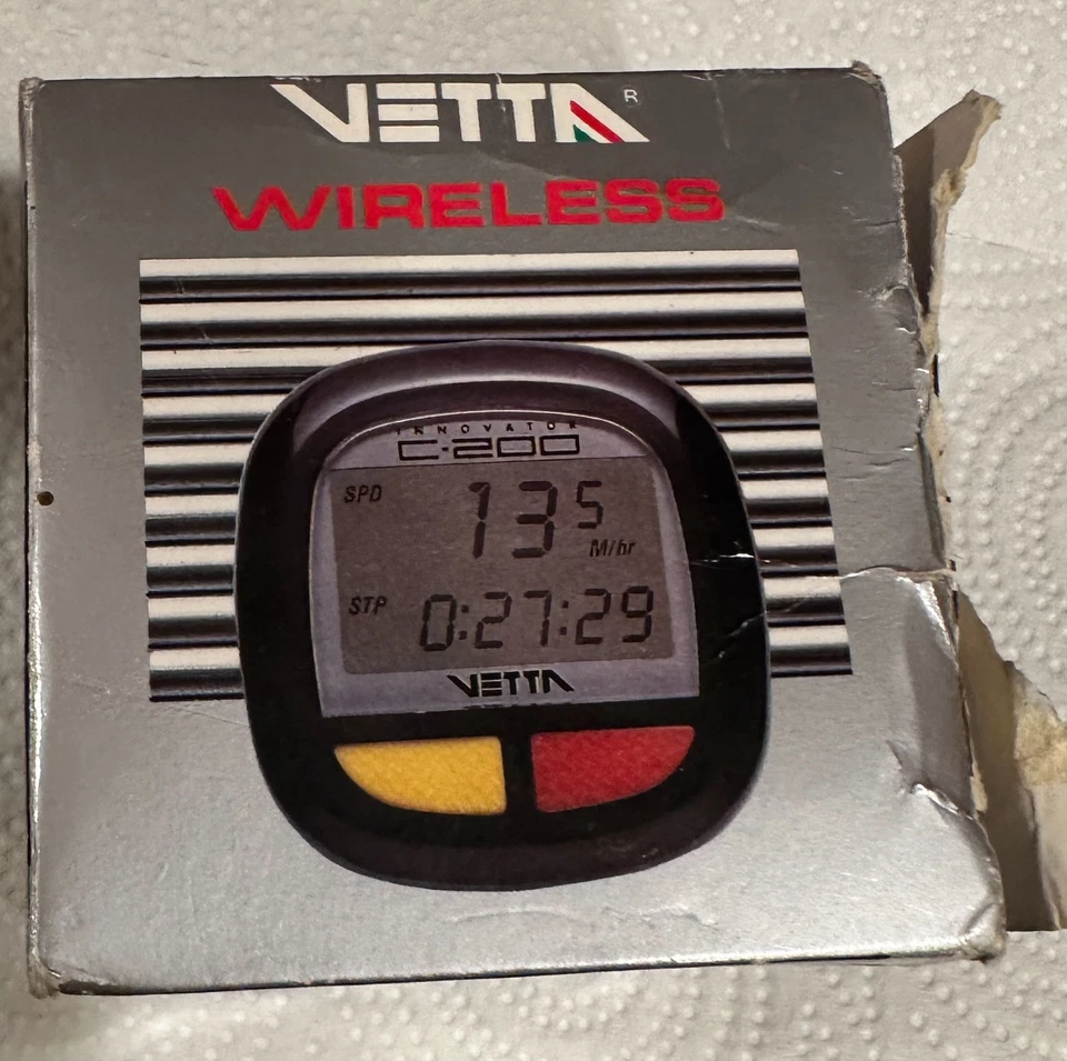 Vtg Vetta Innovator C-200 Wireless Cyclometer Cycle Bike Computer used new batt. - Image 4 of 4