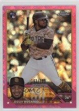 2023 Topps Chrome Logofractor Edition Pink Refractor /199 Eguy Rosario #184 1c0v