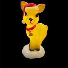 Holiday Time 11" Light Up Tabletop STANDING REINDEER Blow Mold EUC